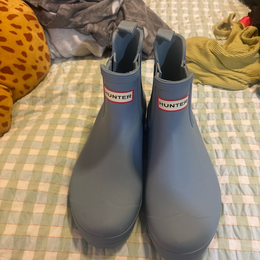 Hunter Sky Blue Waterproof Boots